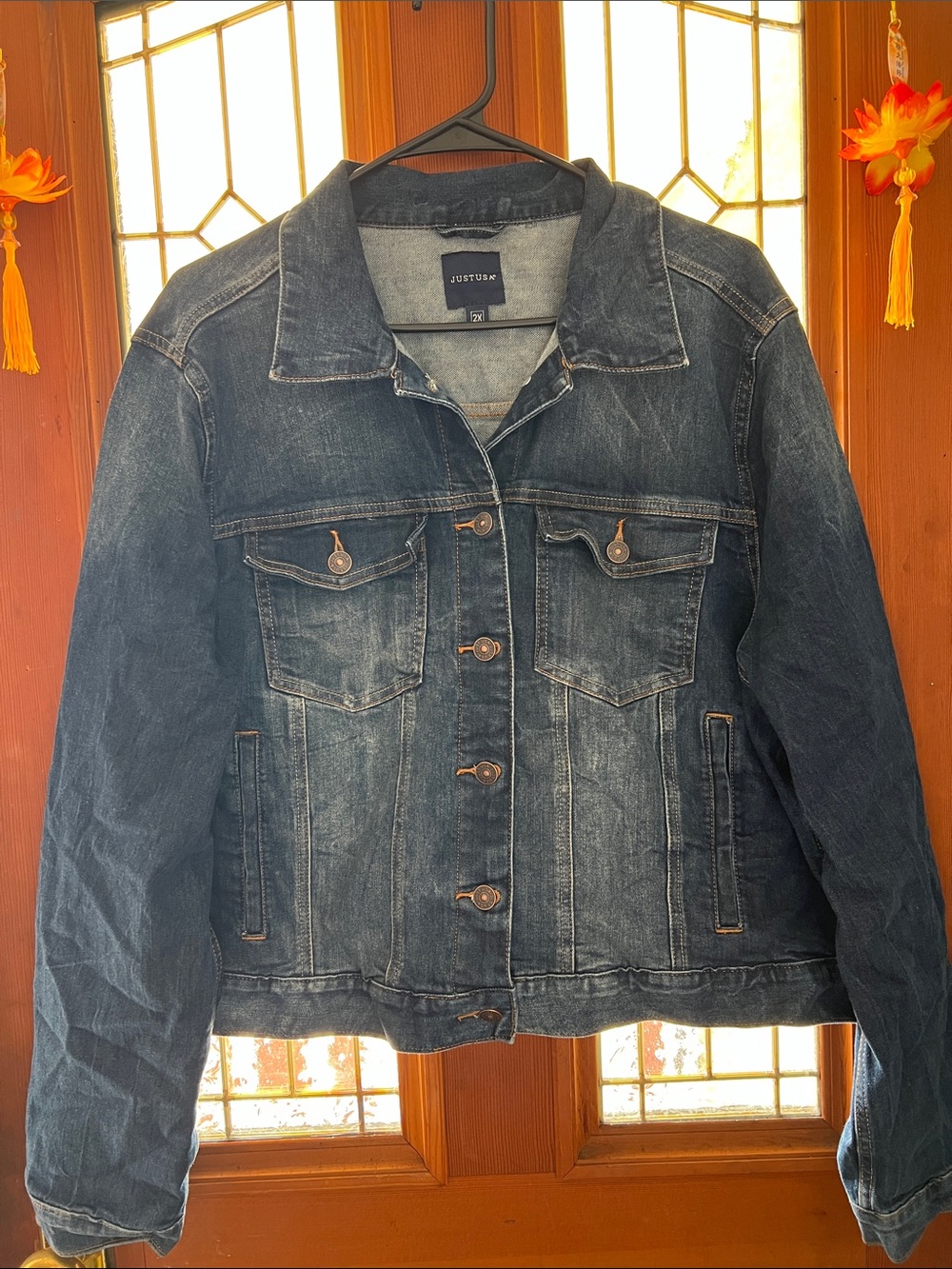 Just USA Faded Indigo Denim Jacket